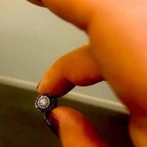 Pandora charm with cz